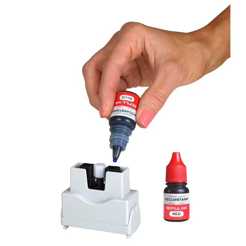 AccuStamp Accu-Stamp2Â® Pre-Ink Message Stamp, "Posted", Red - Image 4